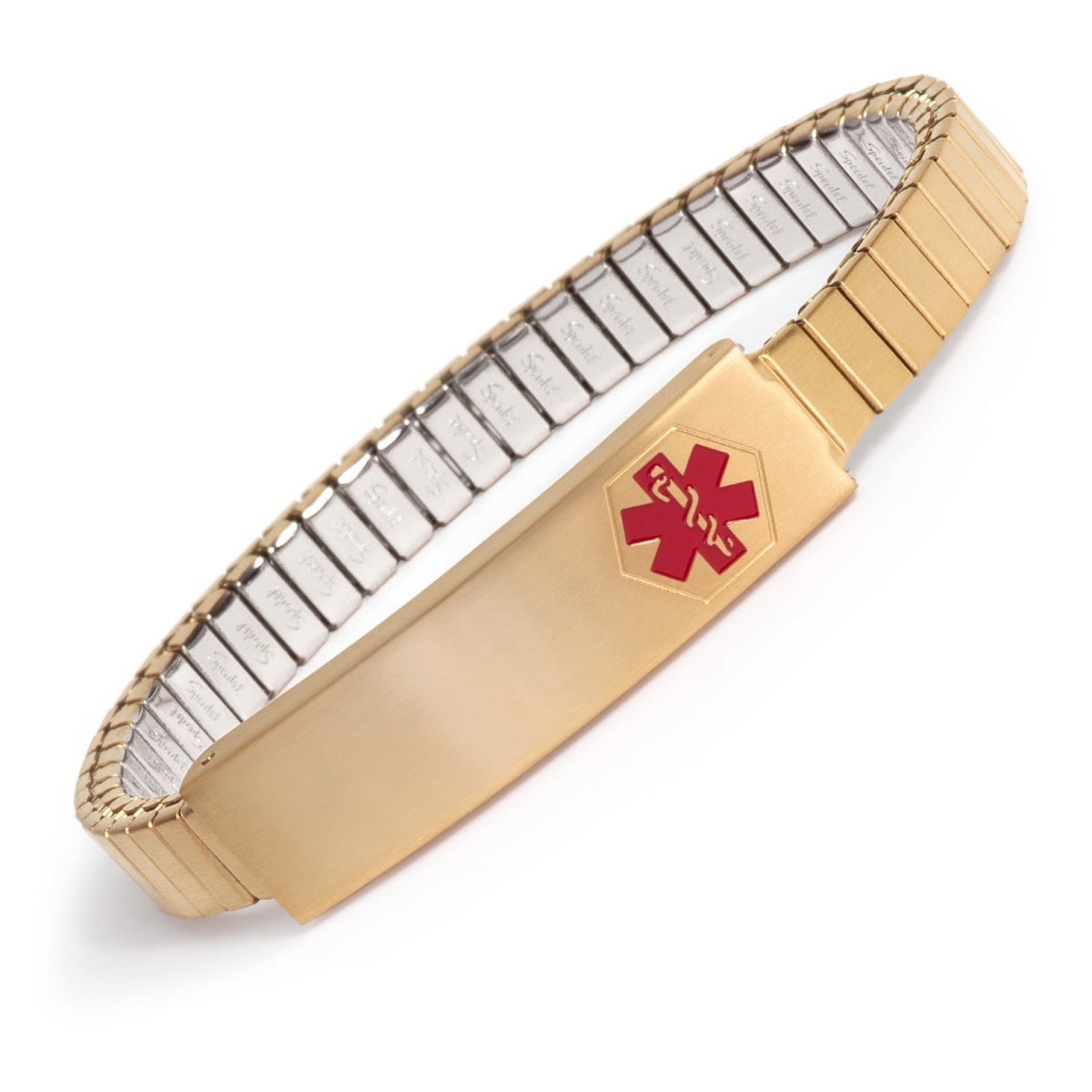 Speidel Gold Plated Women s Medical ID Expansion Bracelet La Jewelry LaDy